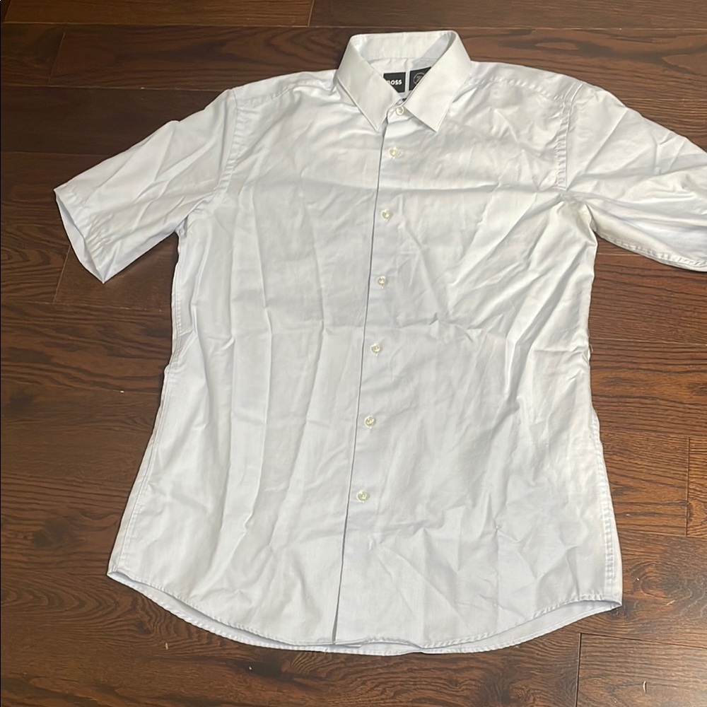 Hugo Boss White Casual Button Down Shirt